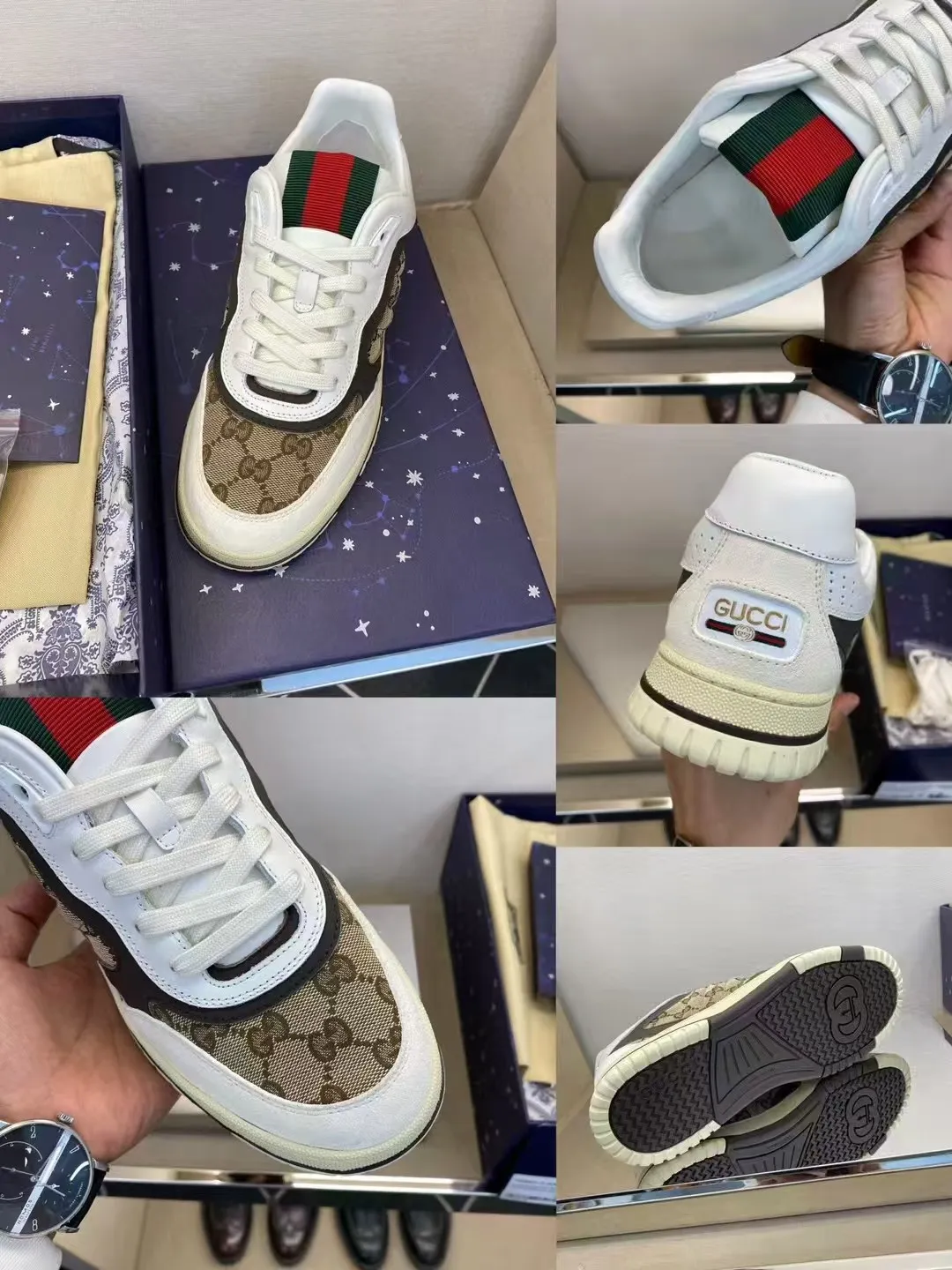 Men's Men's Shoes 💰440 [New Style] 🎍🎍Gucci - New Men's Shoes GUCCI [Lightning] The latest shoes are shipped. Original quality, fashionable, made of special materials, sheepskin lining, brand new packaging. The foot feels super comfortable and the workmanship is impeccable. Size: Male 38-44 (45 can be customized